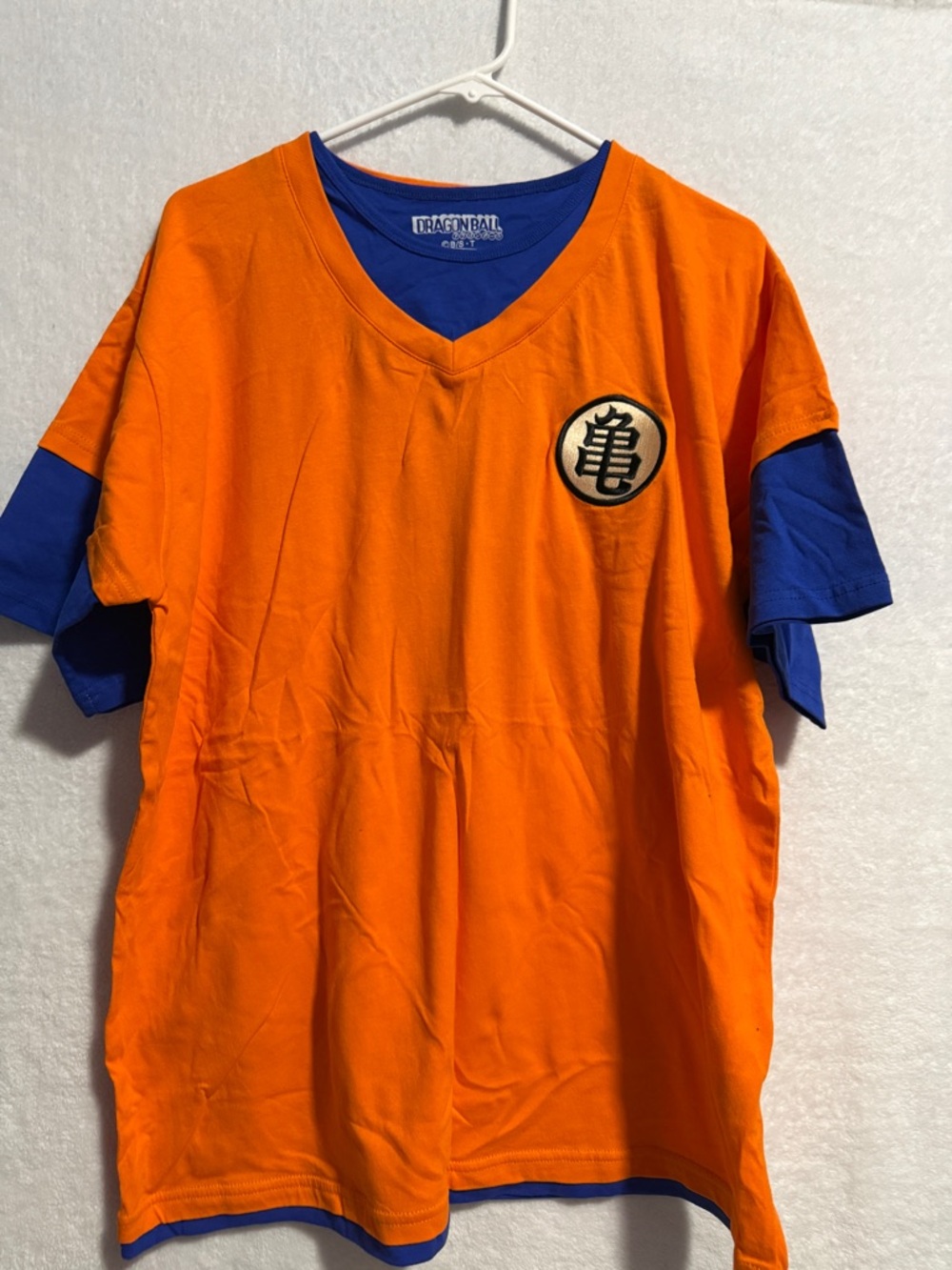 Dragon Ball Z Orange & Blue Logo V-Neck Tee - Toei Animation